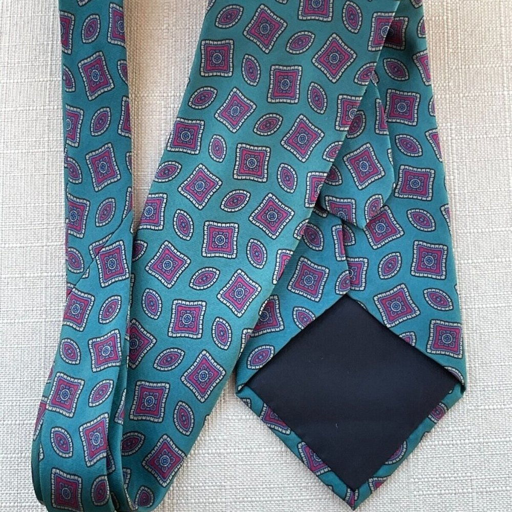 Oscar De La Renta Neckwear Men Tie Couture Collection 100% Silk Made in USA - Picture 4 of 13